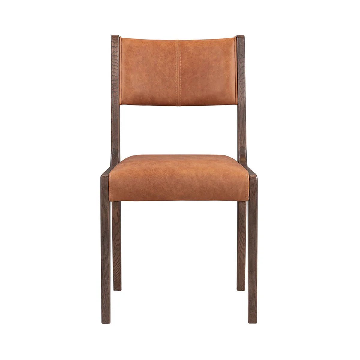 Langdon 19" Top Grain Leather Dining Chair - Autumn Brown