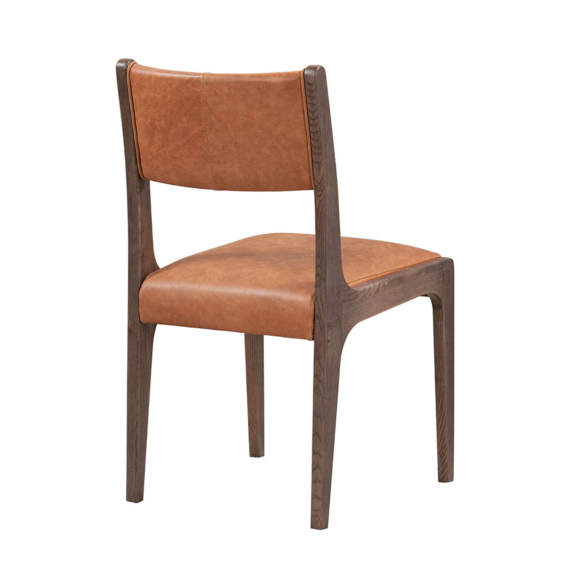 Langdon 19" Top Grain Leather Dining Chair - Autumn Brown