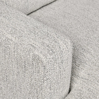 Lucus 132" Parawood Track Arm Sectional - Ivory