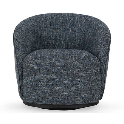Cayson 34" Swivel Chair - Blue