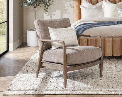 Lenton 30" Occasional Chair - Earth & Driftwood