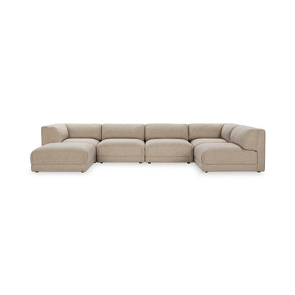 Addie 156" Upholstered Sectional - Buttermilk