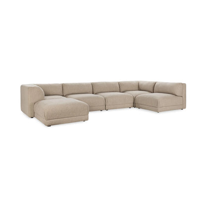 Addie 156" Upholstered Sectional - Buttermilk