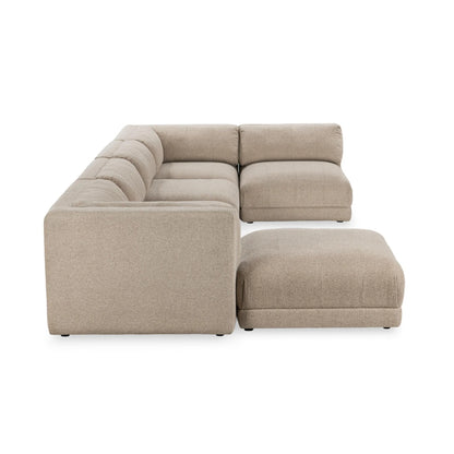 Addie 156" Upholstered Sectional - Buttermilk