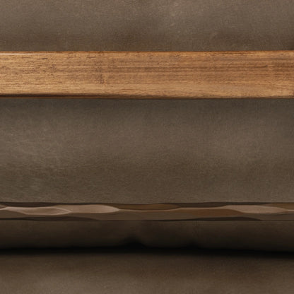 Everly 27" Top Grain Leather Accent Chair - Truffle Brown