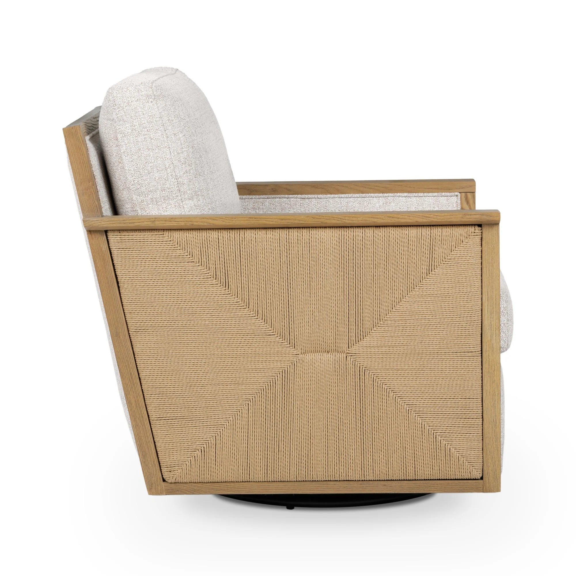 Ailani 32" Swivel Chair - Almond Cocoa