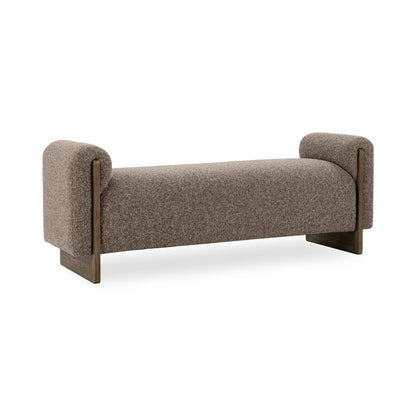 Linnea 60" Upholstered Bench - Bronzed Cocoa