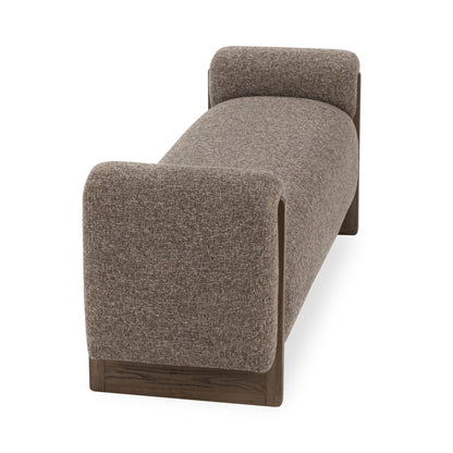 Linnea 60" Upholstered Bench - Bronzed Cocoa