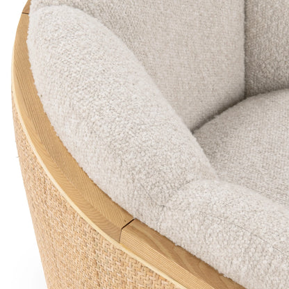 Kolter 34" Swivel Chair - Coastal Sand