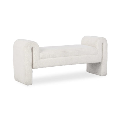 Halle 58" Upholstered Bench - Ivory Fleece