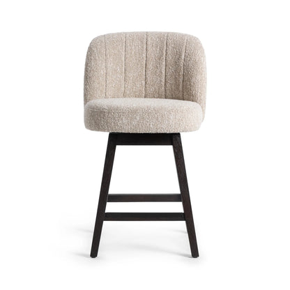 Dutton Swivel Counter Stool - Sandy Cream