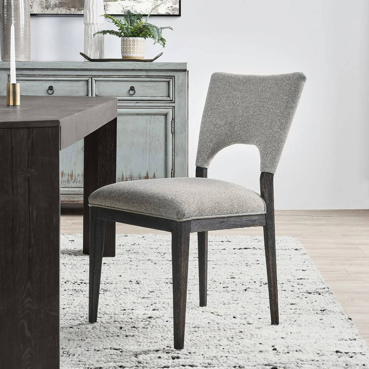 Amaya Oak Dining Chair - Gray