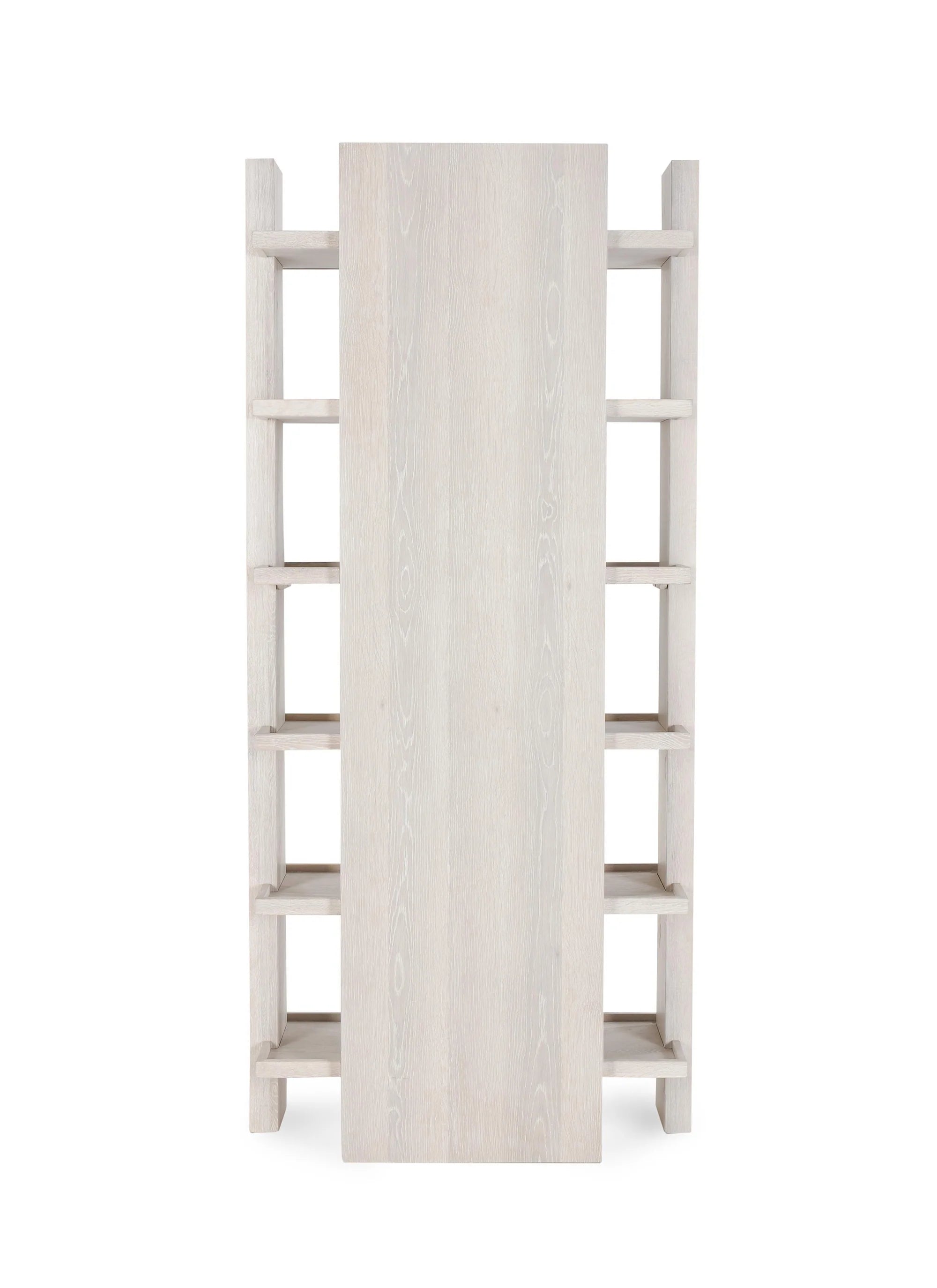 Millis 46" Oak Six Shelf Bookcase - Milk White