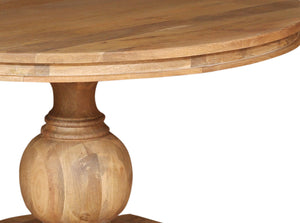 Marcia 53" Acacia Round Dining Table - Natural