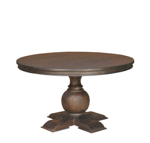 Weston 53" Round Dining Table - Natural + Black