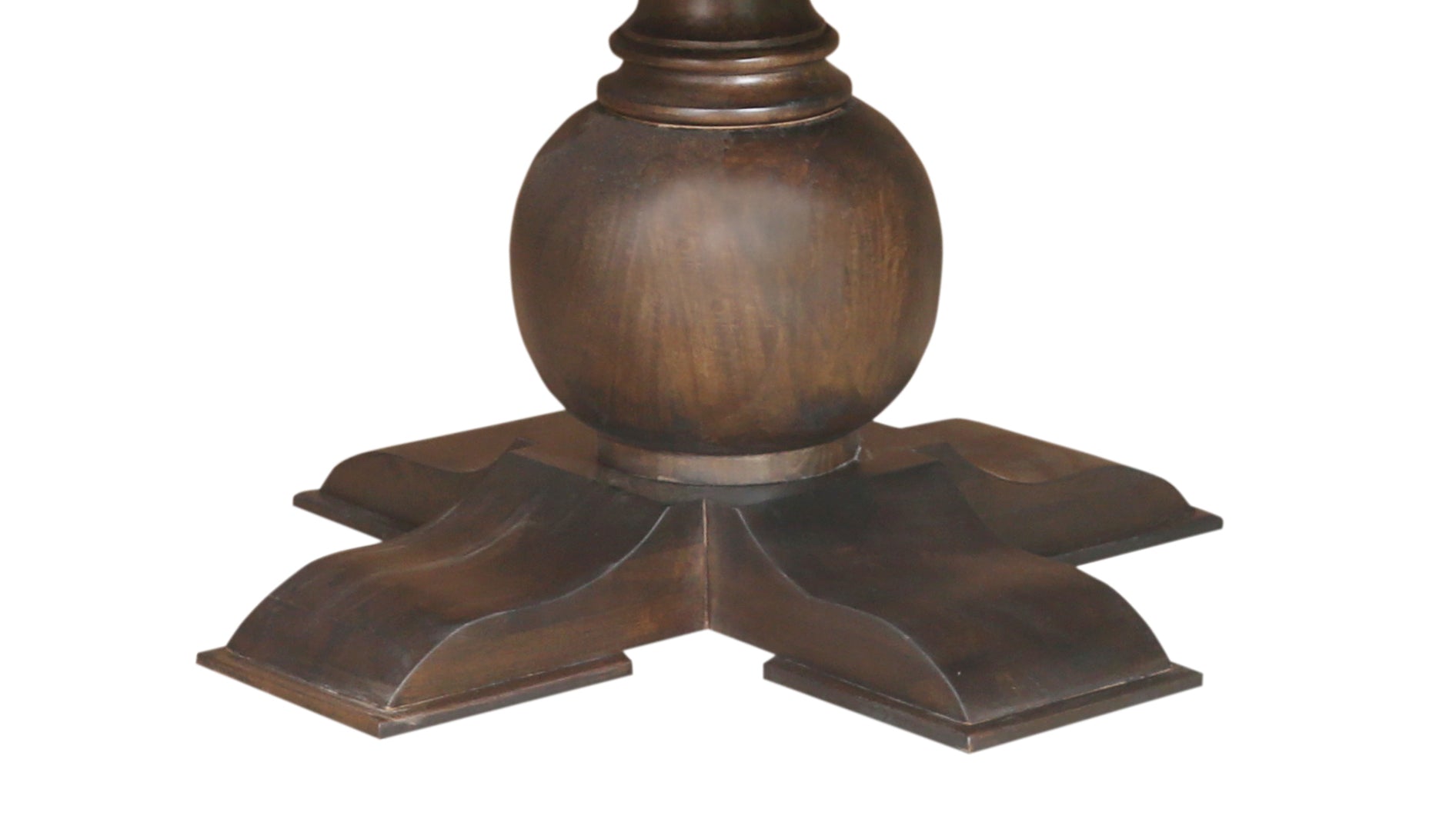 Marcia 53" Acacia Round Dining Table - Natural + Black