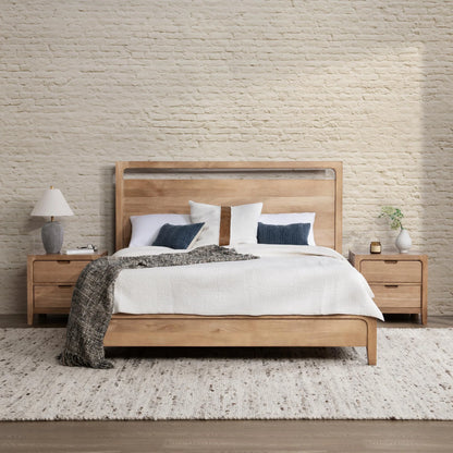 Rowan 81" King Bed - Natural Maple