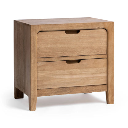 Rowan 25" 2 Drawer Nightstand - Natural Maple