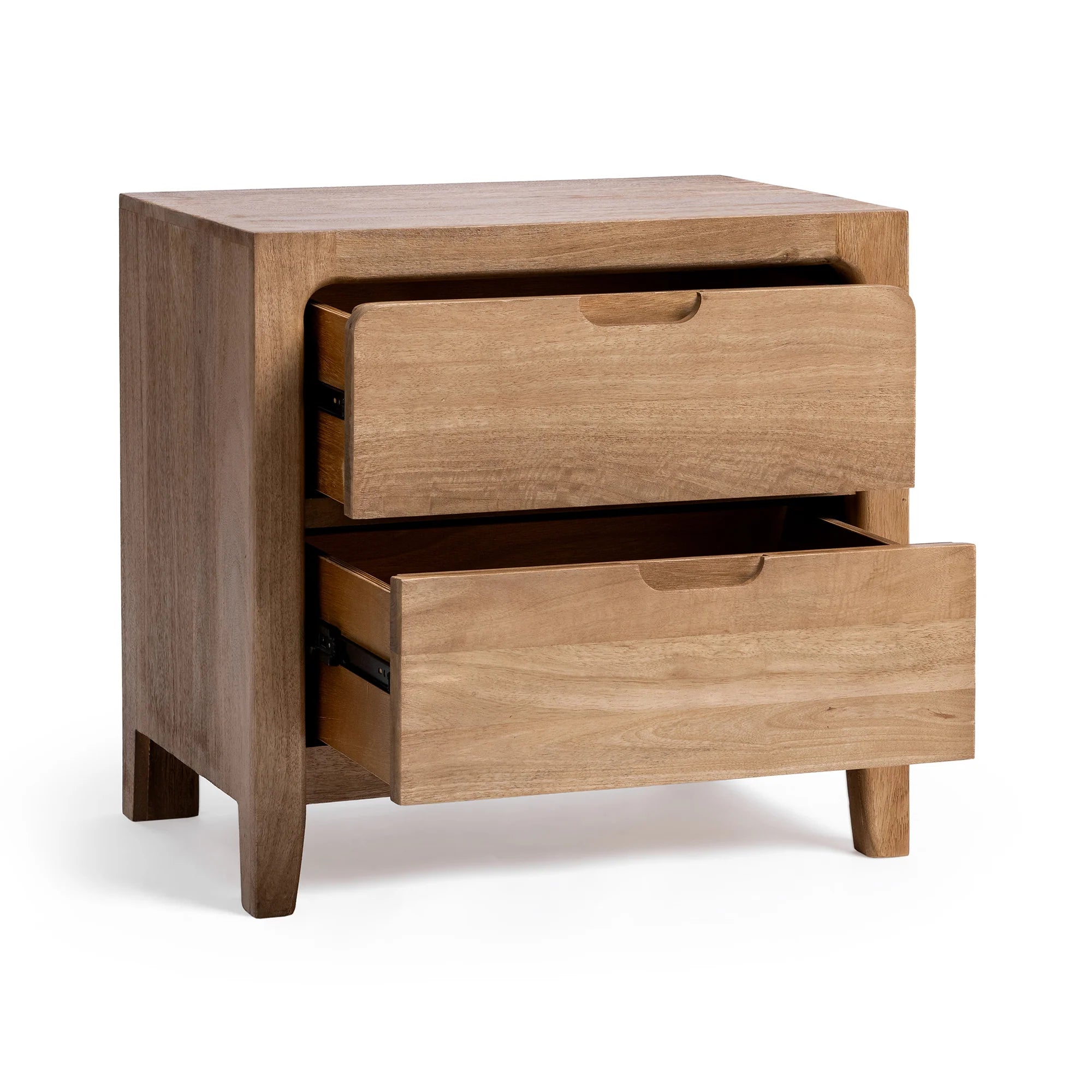 Rowan 25" 2 Drawer Nightstand - Natural Maple