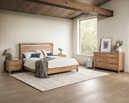 Rowan 59" 6 Drawer Dresser - Natural Maple