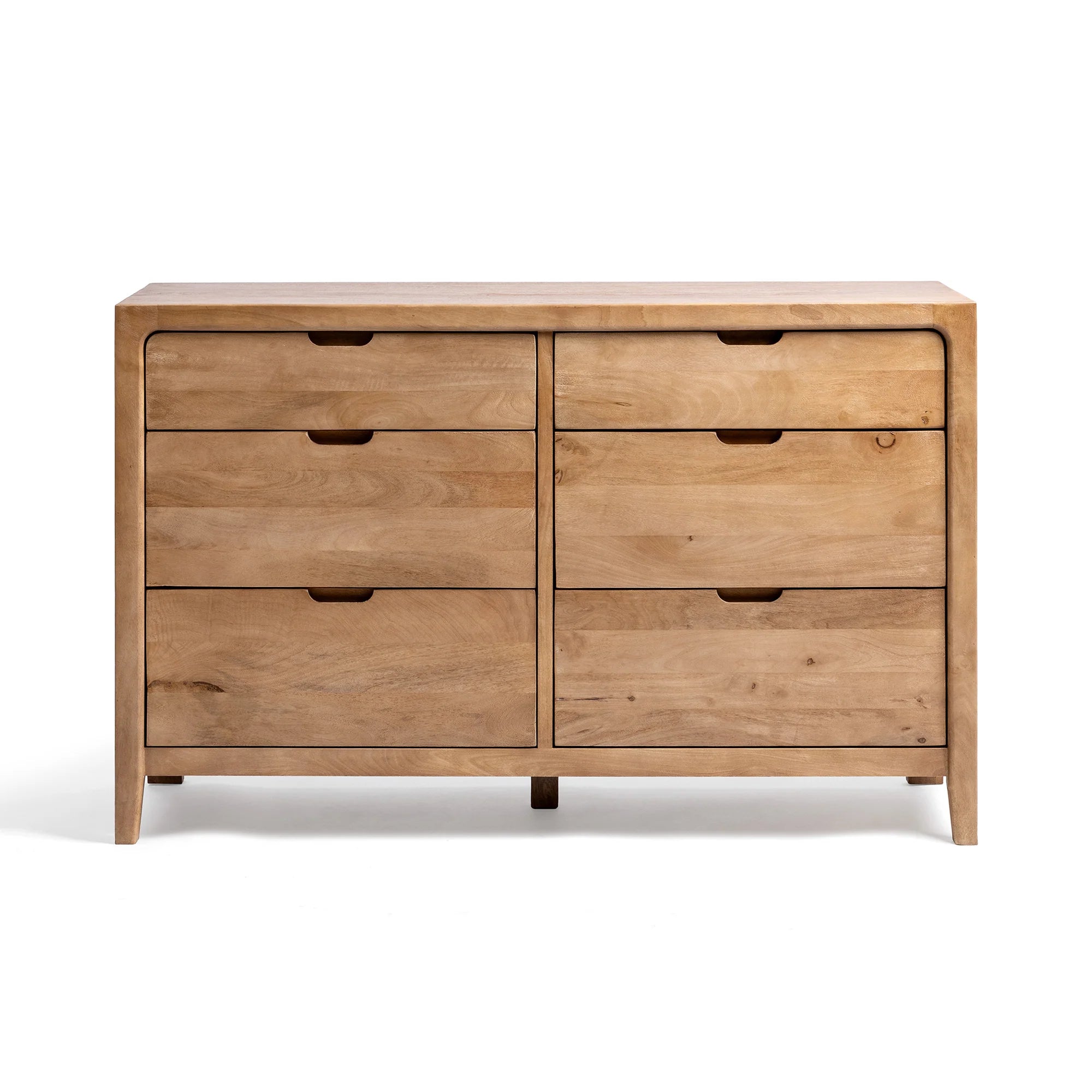 Rowan 59" 6 Drawer Dresser - Natural Maple
