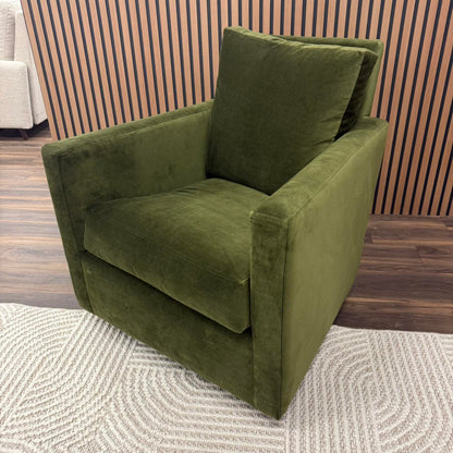 Carmen 32" Quick Ship Swivel Glider - Juniper Velvet