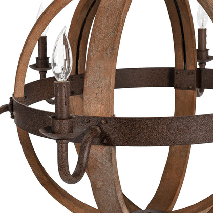 Tareson 37" Round Iron Chandelier - Iron