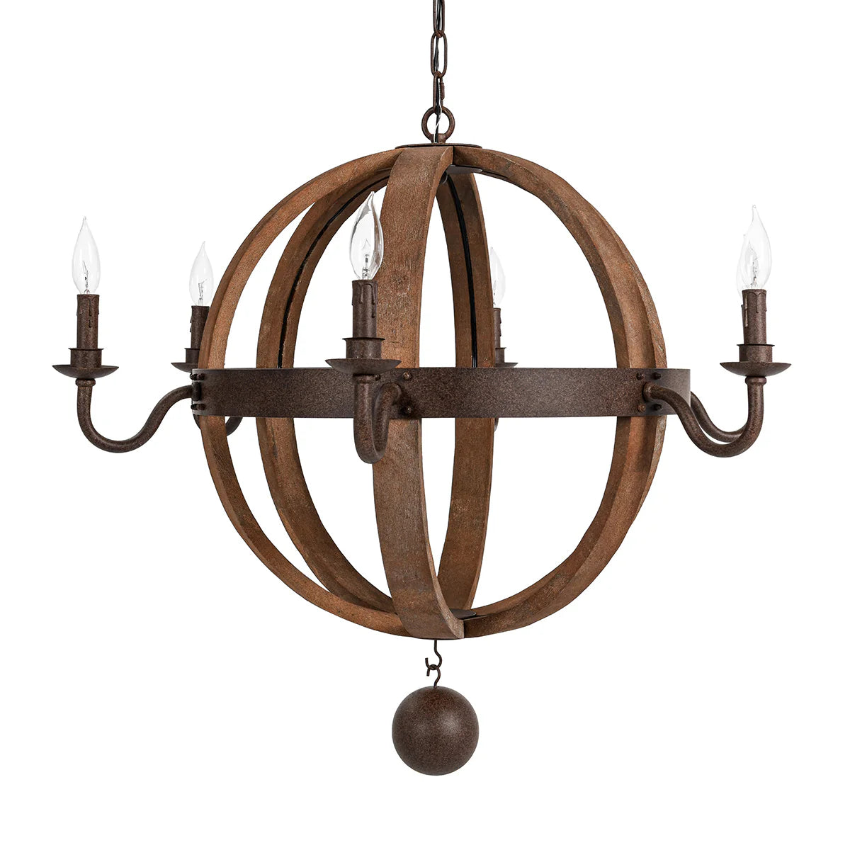 Tareson 37" Round Iron Chandelier - Iron