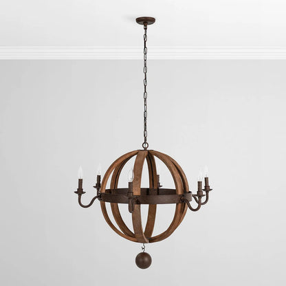 Tareson 37" Round Iron Chandelier - Iron
