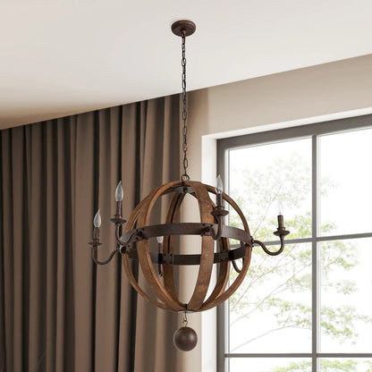 Tareson 37" Round Iron Chandelier - Iron