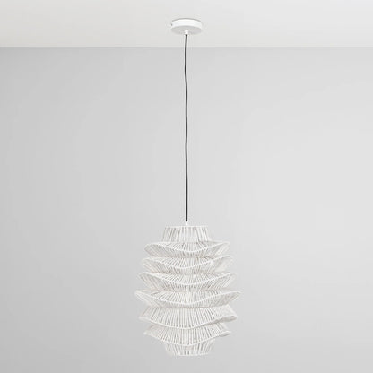 Raven 19" Iron Chandelier - White