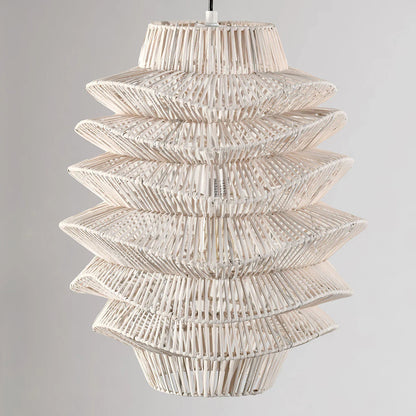 Raven 19" Iron Chandelier - White