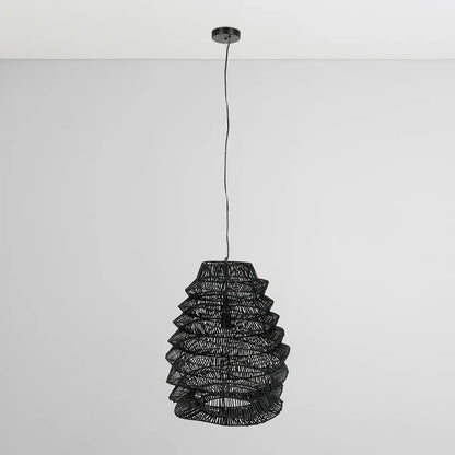 Raven 19" Iron Chandelier - Black