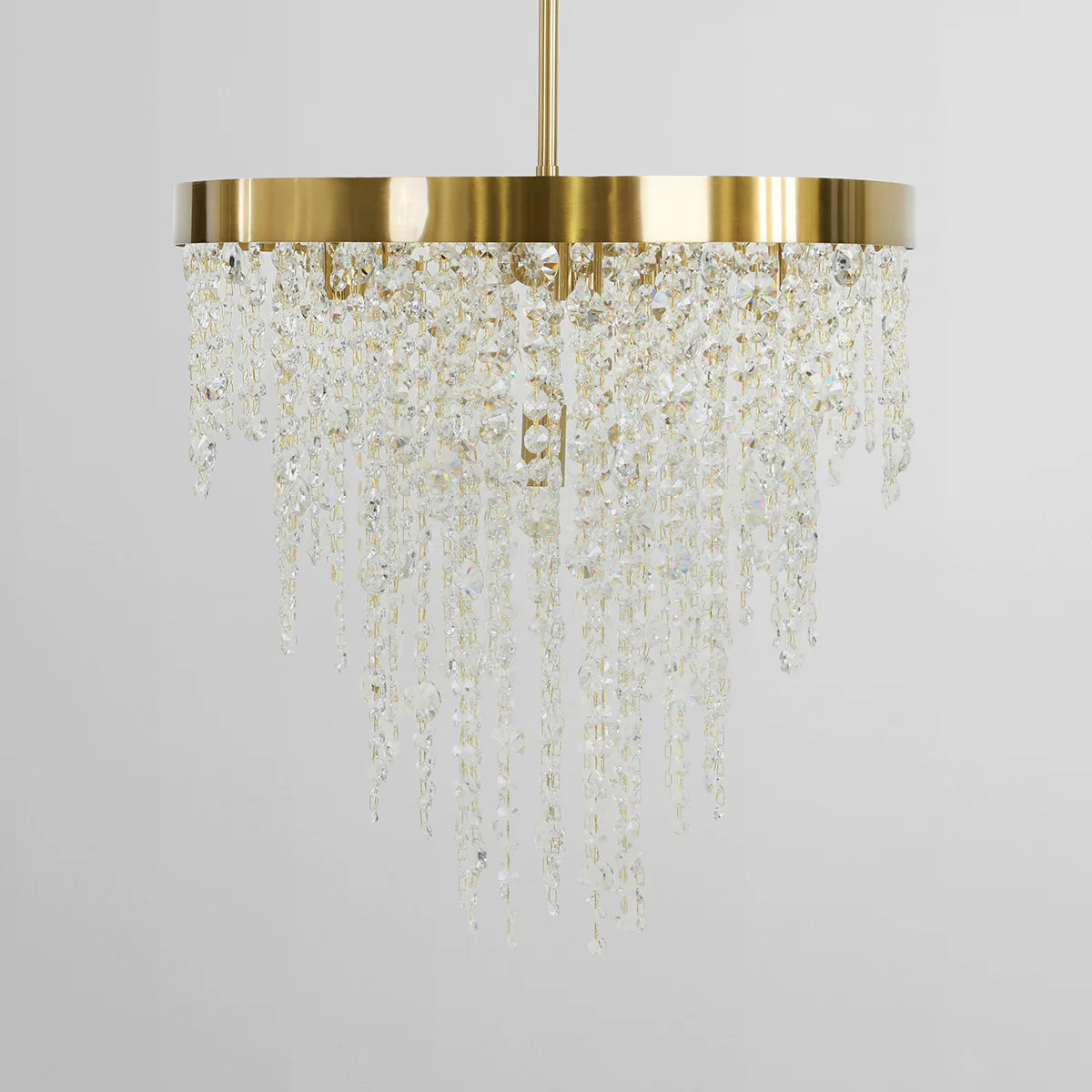 Raziel 20" Chandelier - Crystal Glass + Iron