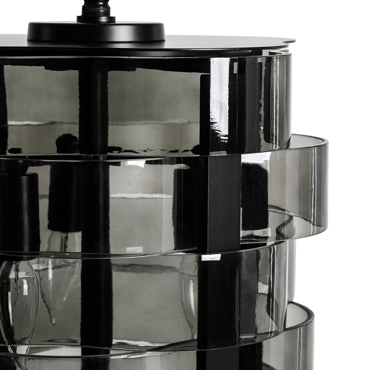 Oliver 12" Tall Chandelier - Black