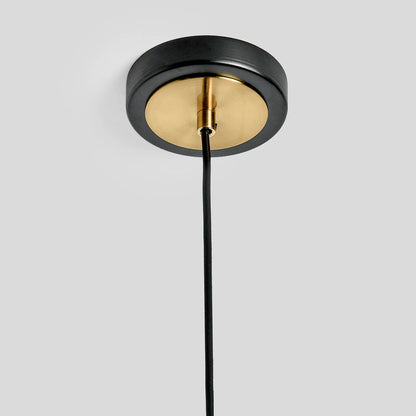 Maximilian 12" Glass Pendant - Glass + Matte Black