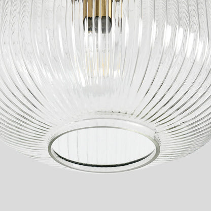 Maximilian 12" Glass Pendant - Glass + Matte Black