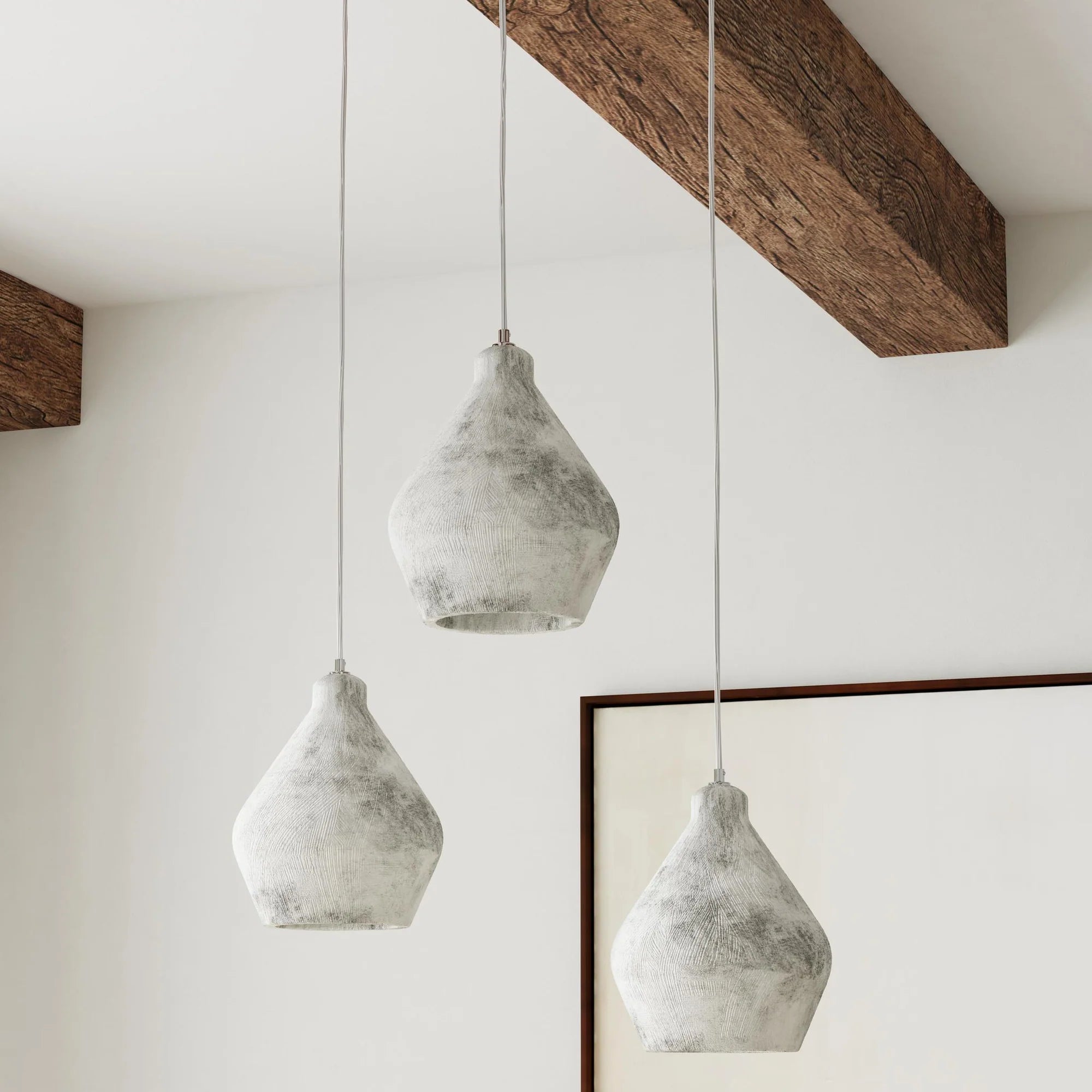 Reeve 10" Concrete Pendant - Light Grey