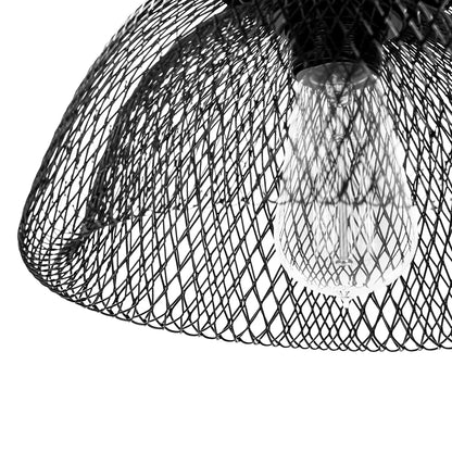 Noel 18" Round Iron Pendant - Black