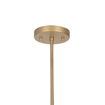 Adriana 36" Wood Beaded Round Pendant - Jute Roap