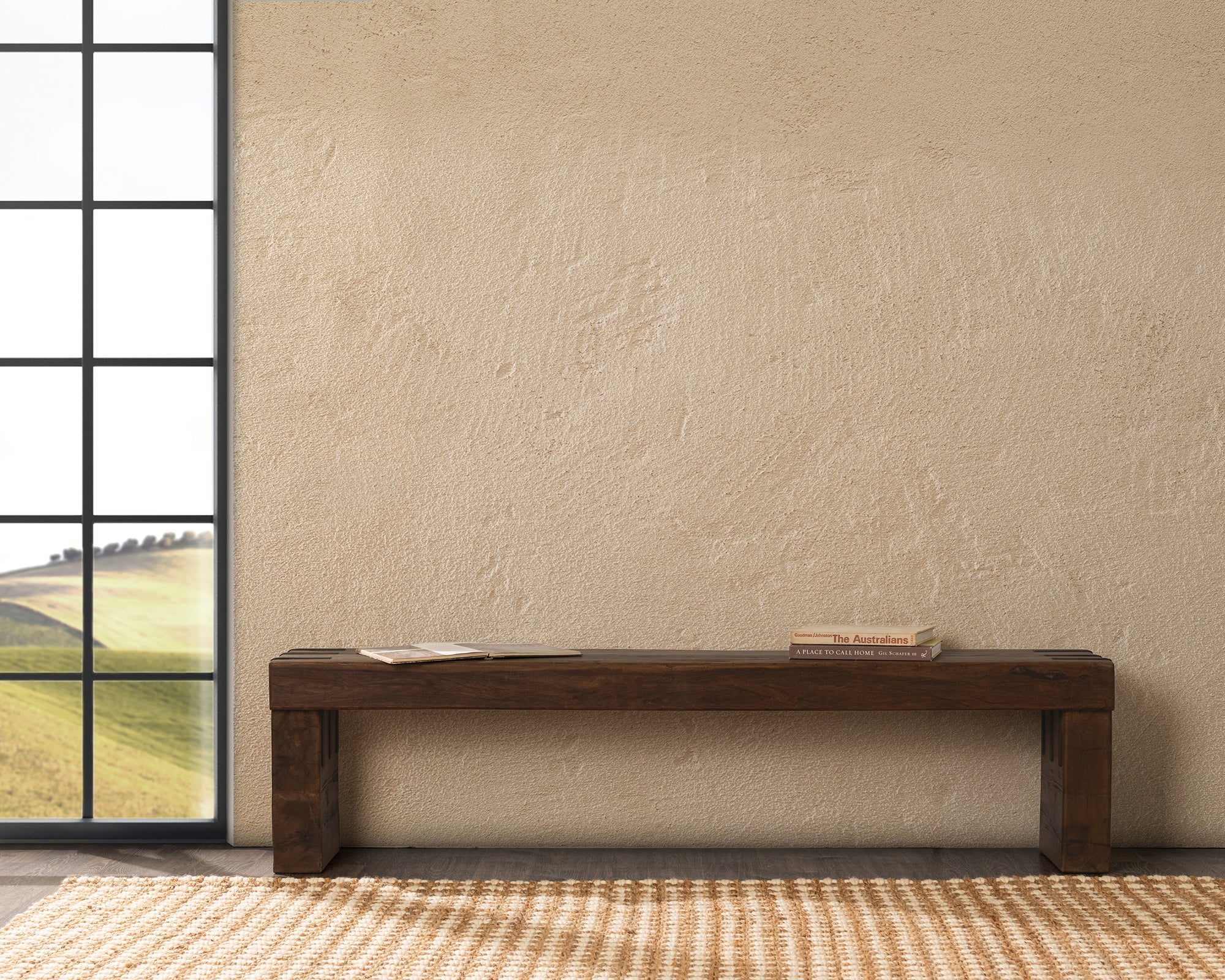 Shania 72" Reclaimed Wood Bench - Natural