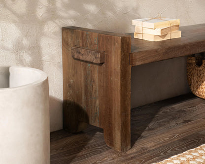 Charlize 56" Reclaimed Wood Bench - Natural