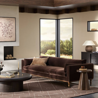 Harlon 97" Bench Seat Sofa - Performance Surrey Cocoa