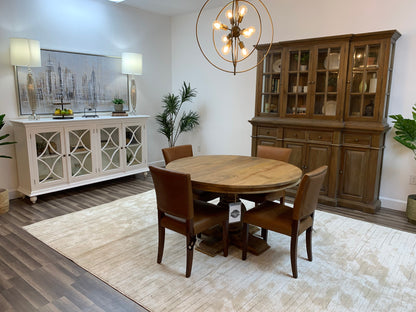 Marcia 53" Acacia Round Dining Table - Natural