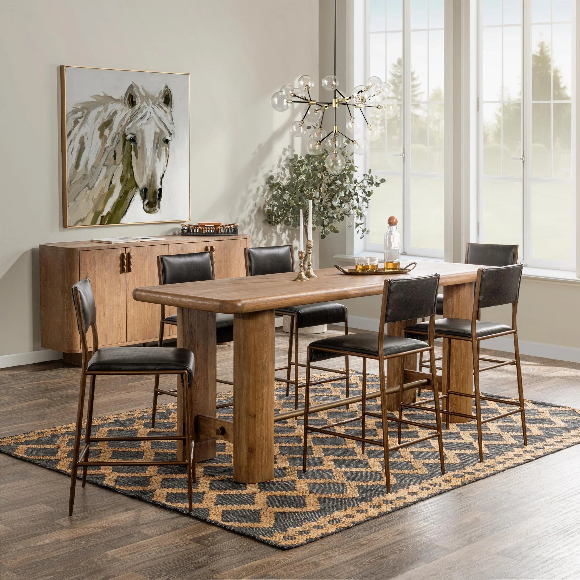 Thorne 92" Gathering Table - Oak