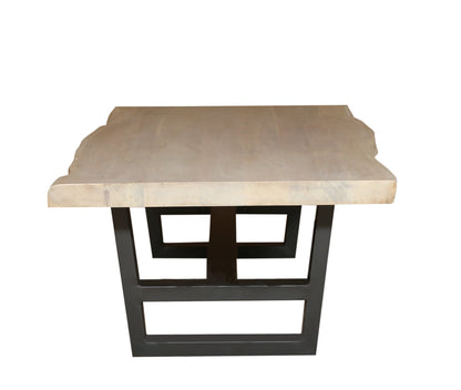 Malcolm Acacia 60" Rectangular Live Edge Coffee Table - New White Wash