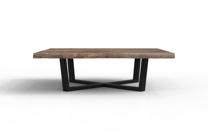 Nathan 60" Square Live Edge Coffee Table - Tempest