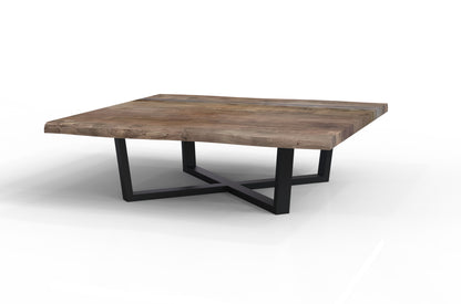 Nathan 60" Square Live Edge Coffee Table - Tempest