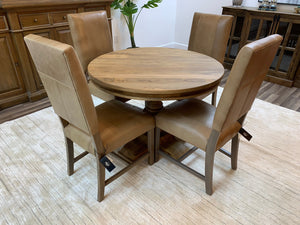 Malcolm 42" Acacia Round Dining Table - Natural