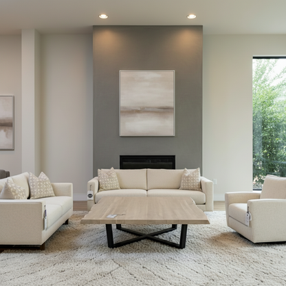 Jeffrey 63" 2 Cushion Loveseat - Performance Natural Tweed